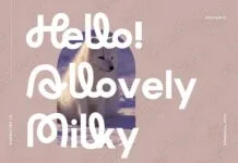 Allovely Font Allovely Font Poster 1