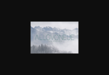 Allovoneue Thin Font Poster 1