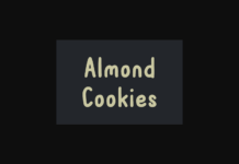 Almond Cookies Font Poster 1