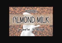 Almond Milk Font Poster 1