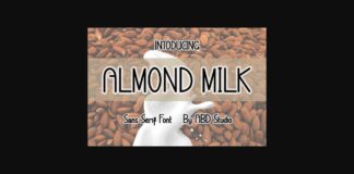 Almond Milk Font Poster 1