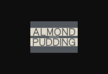 Almond Pudding Font Poster 1