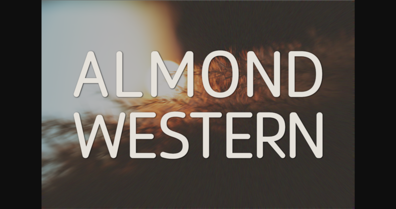 Almond Western Font Poster 3