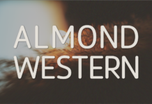 Almond Western Font Poster 1