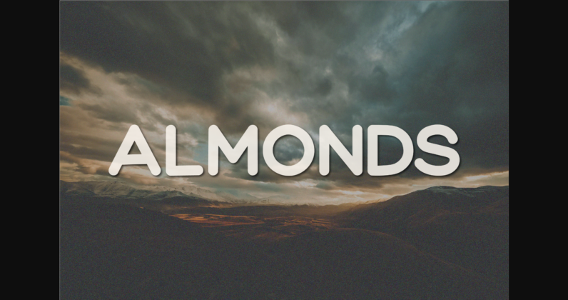 Almonds Font Poster 3