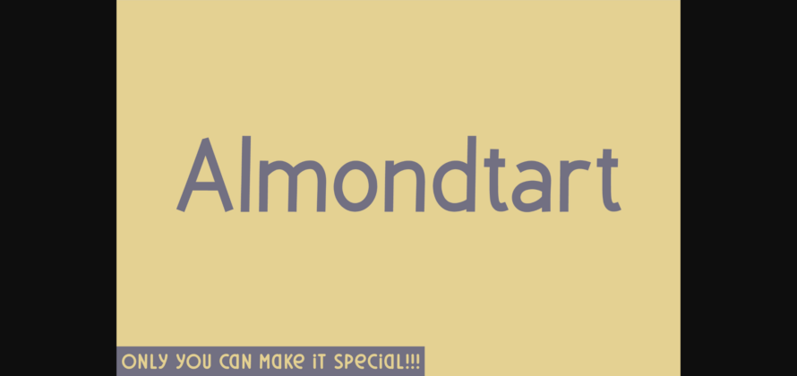 Almondtart Font Poster 3