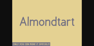 Almondtart Font Poster 1