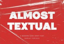Almost Textual Font Poster 1