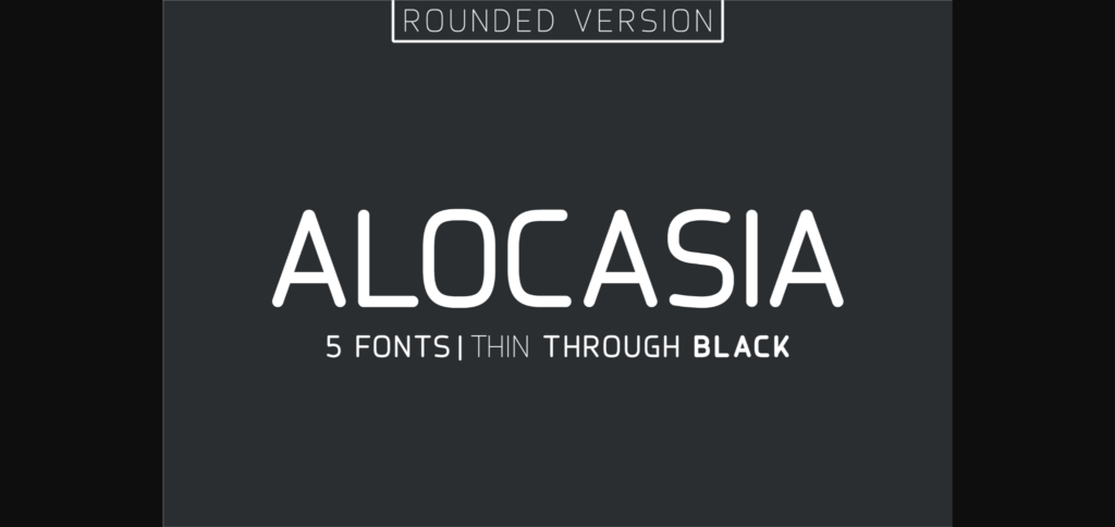 Alocasia Font Poster 3