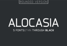 Alocasia Font Poster 1