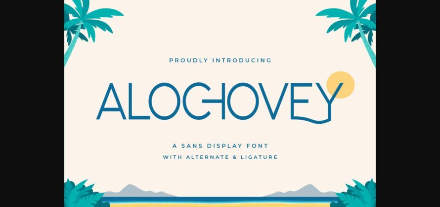 Alochovey Font Poster 3