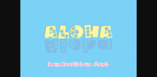 Aloha Font Poster 1