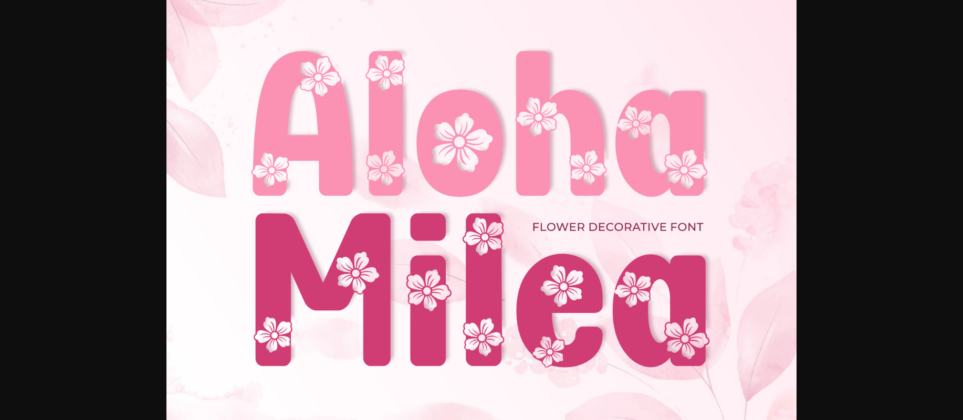 Aloha Milea Font Poster 1