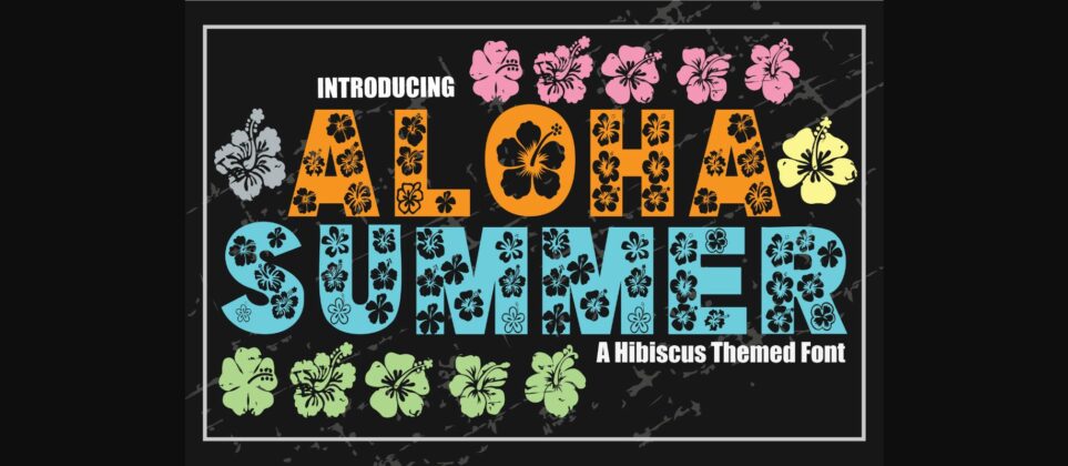 Aloha Summer Font Poster 3