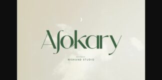 Alokary Font Poster 1