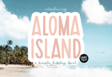 Aloma Island Font Aloma Island Font Poster 1