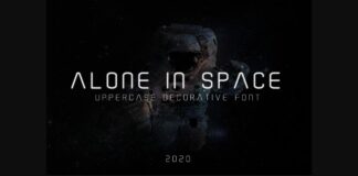 Alone in Space Font Poster 1