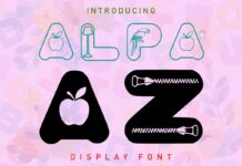 Alpa AZ Font Poster 1