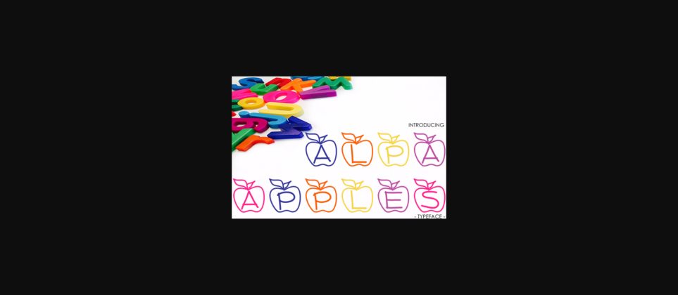 Alpha Apples Font Poster 1