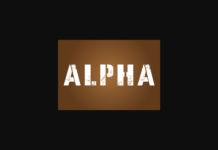 Alpha Font Poster 1