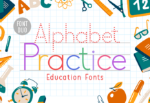 Alphabet Practice Font Poster 1