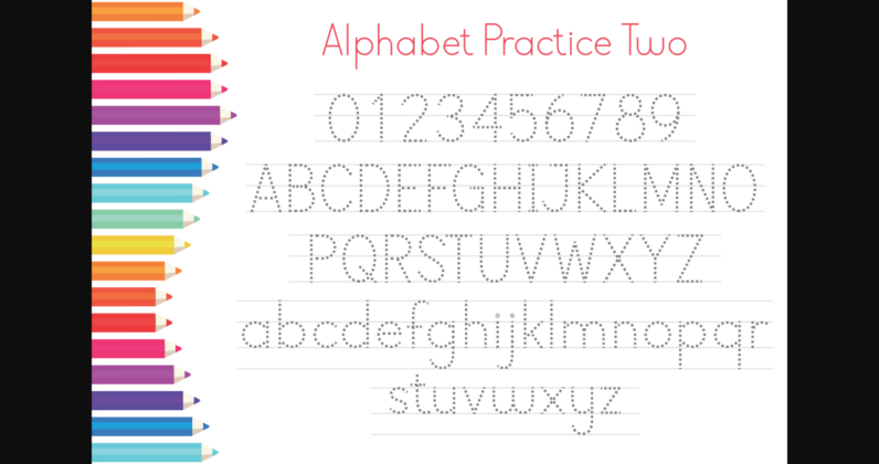 Alphabet Practice Font Poster 5
