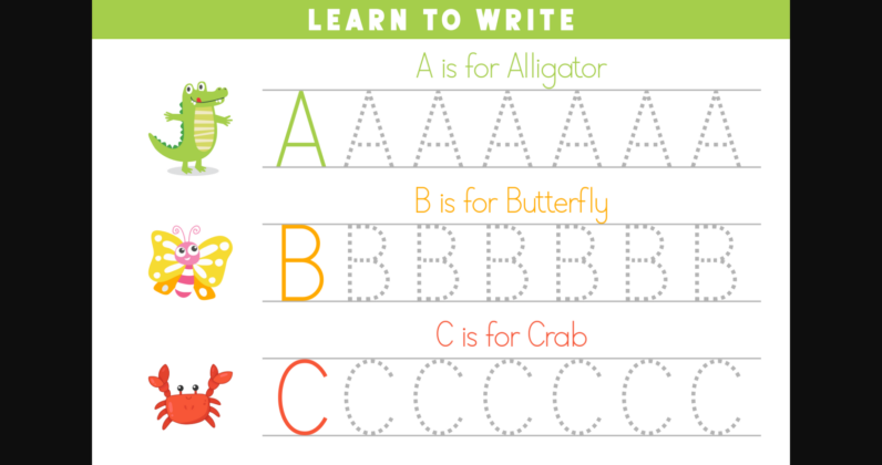 Alphabet Practice Font Poster 6