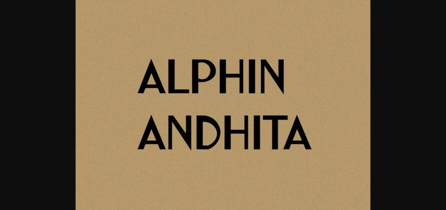 Alphin Andhita Font Poster 3
