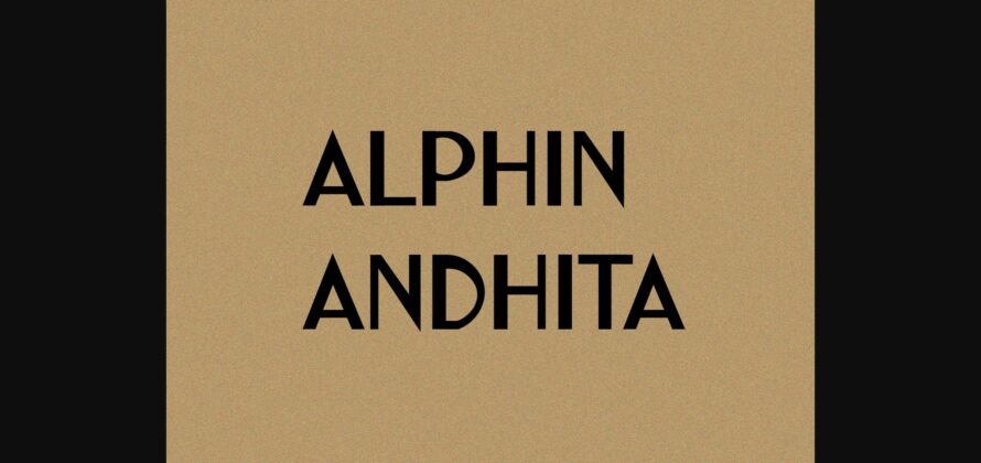 Alphin Andhita Font Poster 1