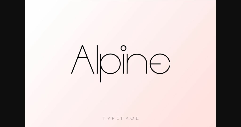 Alpine Font Poster 3