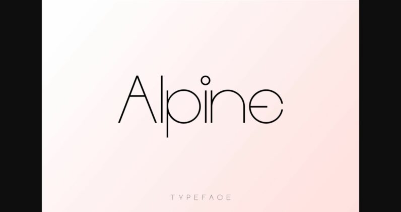 Alpine Font Poster 3