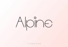 Alpine Font Poster 1