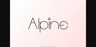 Alpine Font Poster 1