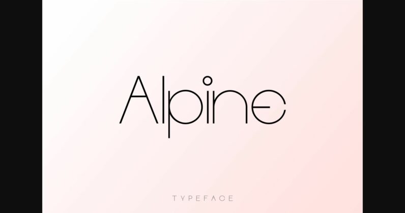 Alpine Font Poster 1