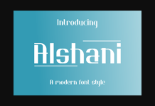 Alshani Font Poster 1