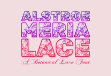 Alstroemeria Lace Font Poster 1