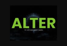 Alter Font Poster 1