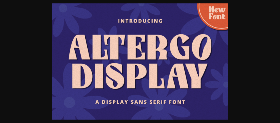 Altergo Display Font Poster 3