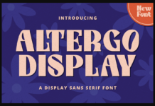 Altergo Display Font Poster 1