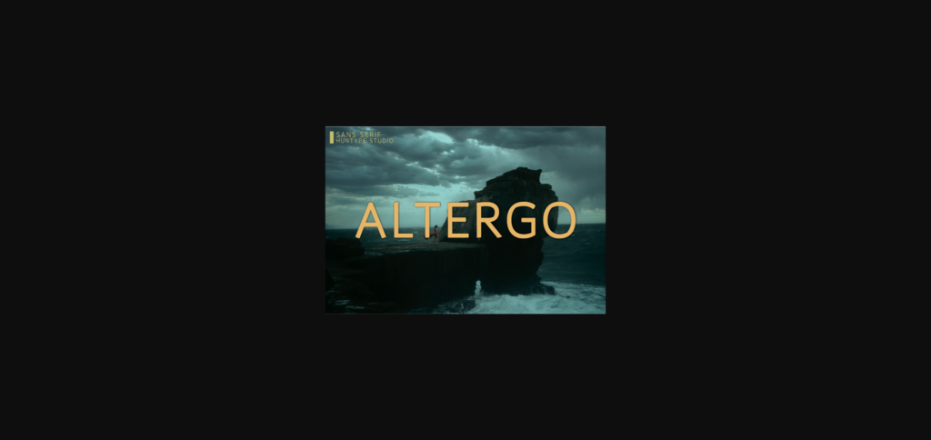 Altergo Font Poster 3