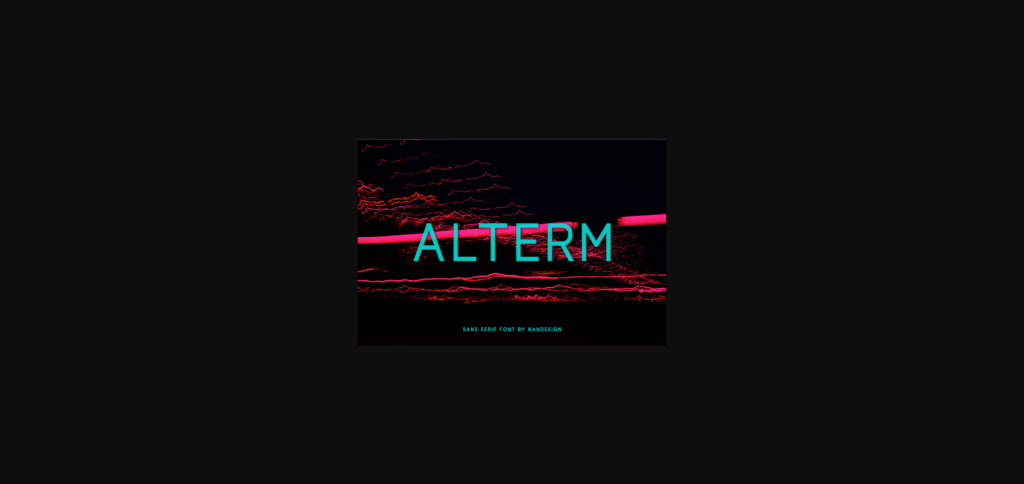 Alterm Font Poster 3