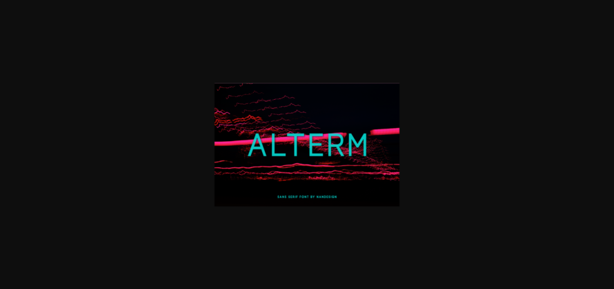 Alterm Font Poster 3