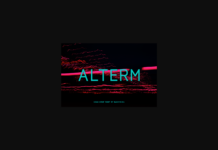 Alterm Font Poster 1