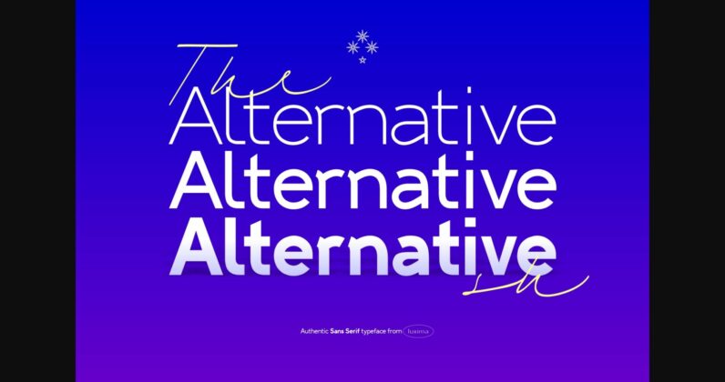 Alternative SH Font Poster 3