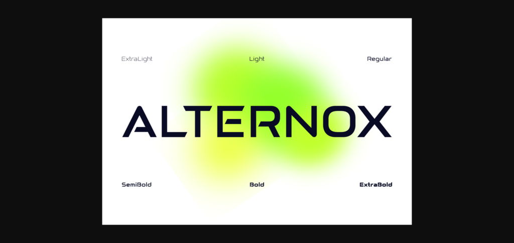 Alternox Font Poster 3