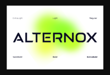 Alternox Font Poster 1