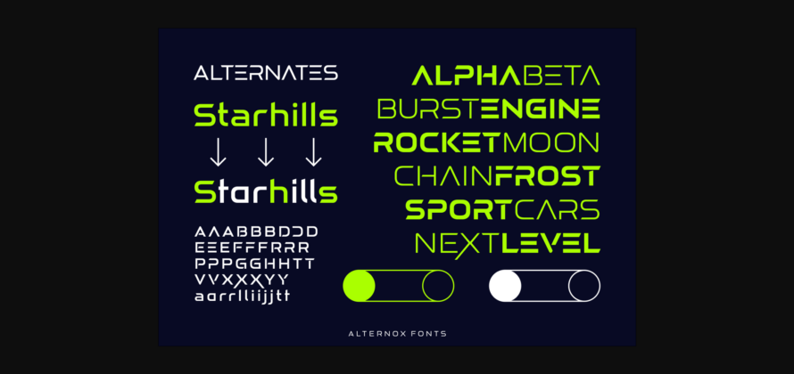 Alternox Font Poster 11