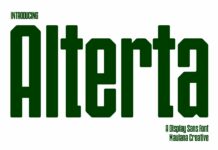 Alterta Font Poster 1
