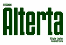 Alterta Font Poster 1