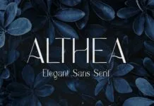 Althea Font Althea Font Poster 1
